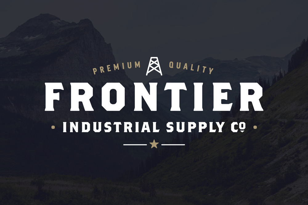 Graphic Design Logo Design Branding Frontier Logo