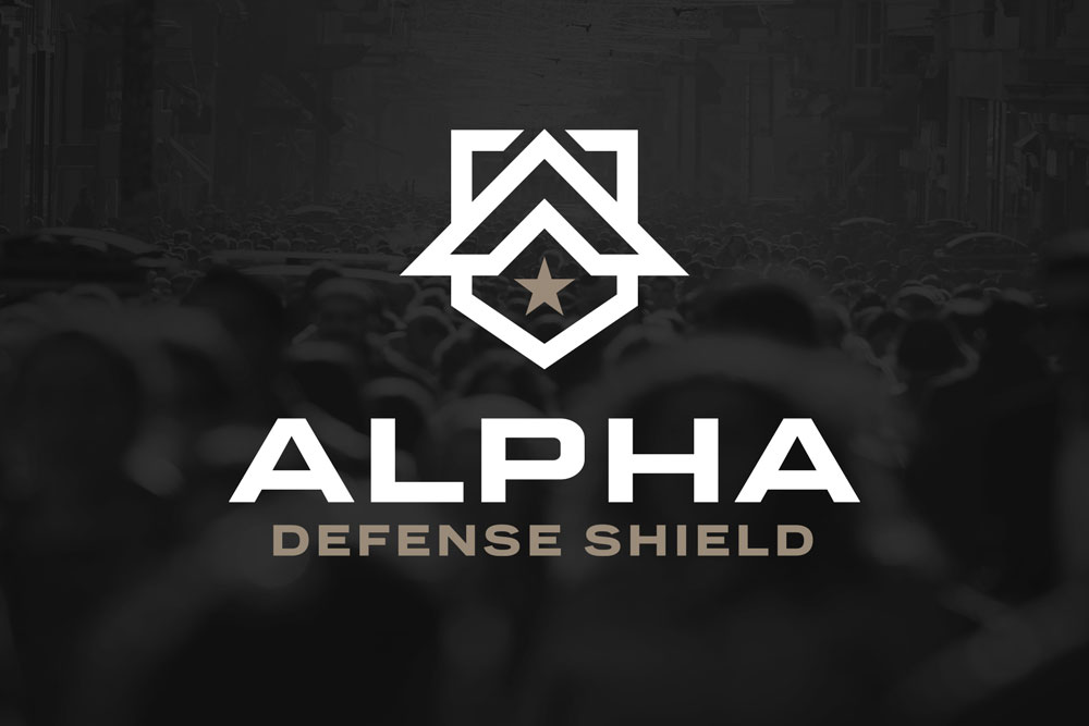 Graphic Design Logo Design Branding Alpha Defense Shield Logo