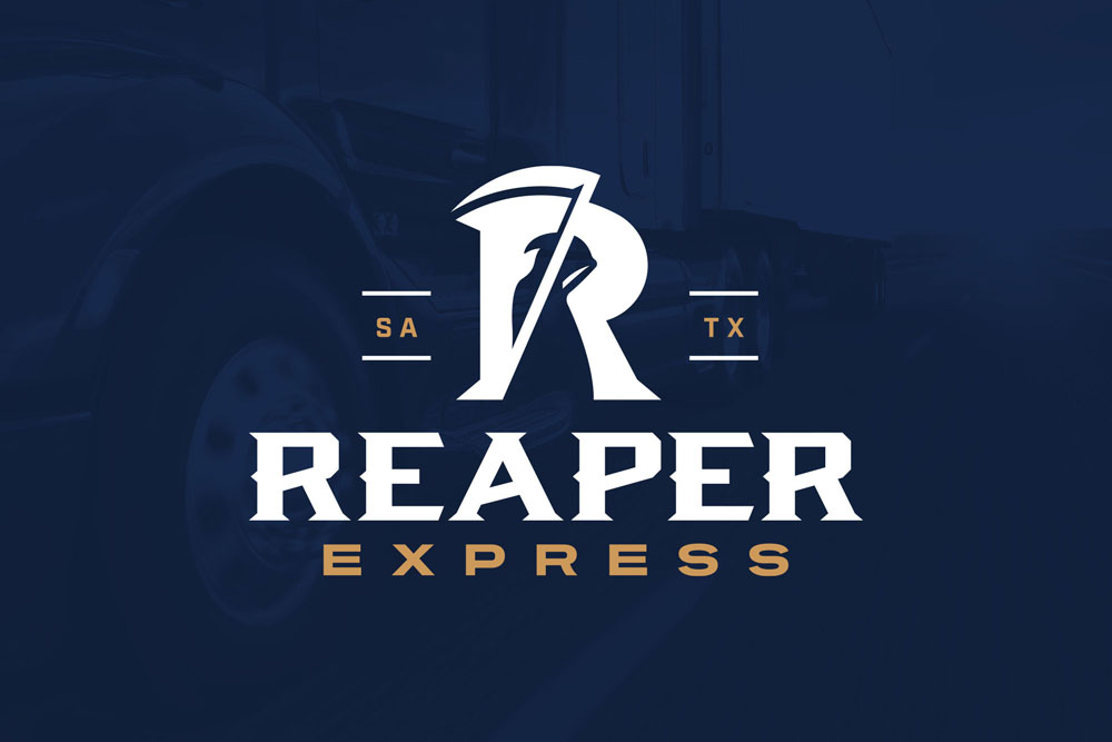 Graphic Design Logo Design Branding Reaper Transportation Logo