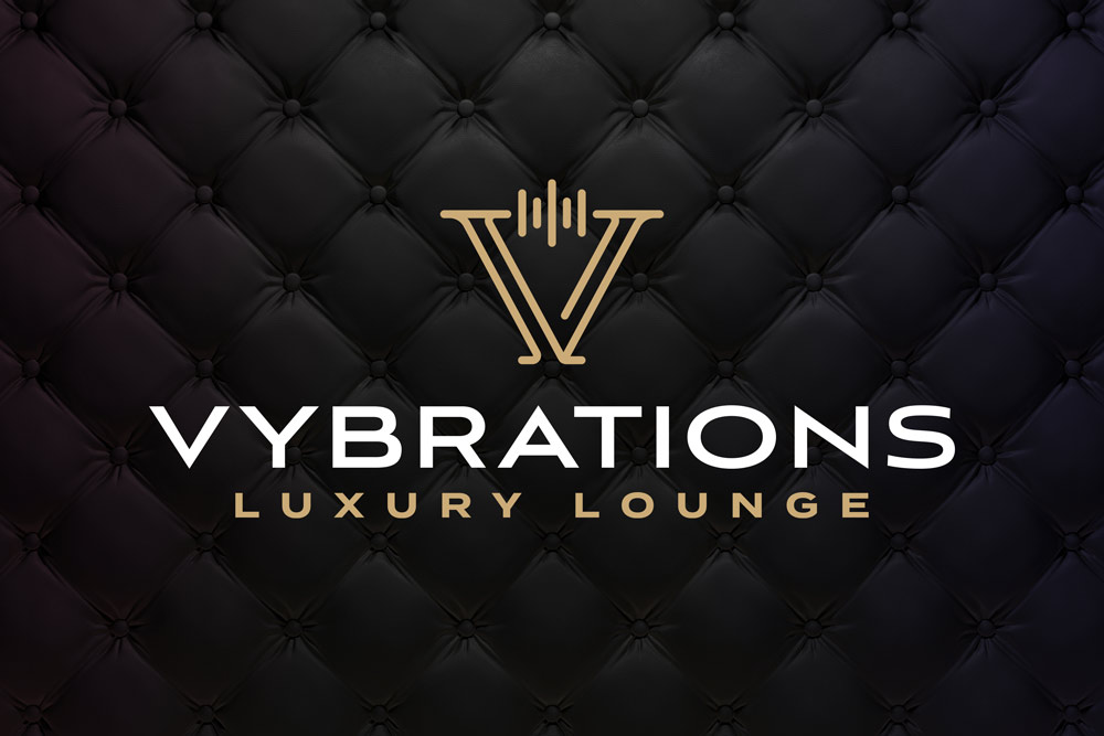 Graphic Design Logo Design Branding Vybrations Luxury Lounge Logo