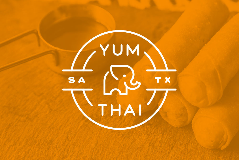 Graphic Design Logo Design Branding Yum Thai Logo