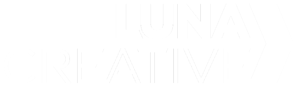 luna creative white logo